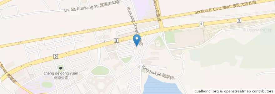 Mapa de ubicacion de 炭味家燒烤飯食 en تايوان, تايبيه الجديدة, تايبيه, 南港區.