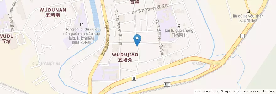 Mapa de ubicacion de 恰恰飯麵館 en Tayvan, 臺灣省, 基隆市, 七堵區.