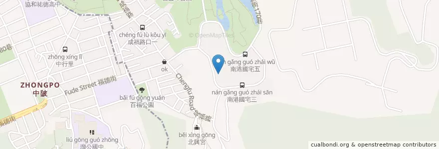Mapa de ubicacion de 庭園早餐 en Taiwan, 新北市, Taipei, 南港區.