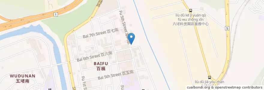 Mapa de ubicacion de 封神雞-黑白切白斬雞 en Taiwan, Taiwan Province, Keelung, Qidu.