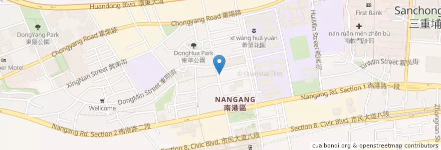 Mapa de ubicacion de 品泰廚坊 en تايوان, تايبيه الجديدة, تايبيه, 南港區.