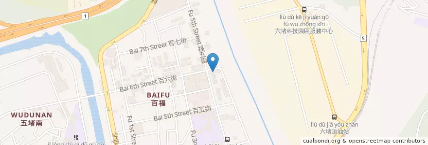 Mapa de ubicacion de 金熱炒 en 台湾, 台湾省, 基隆市, 七堵区.
