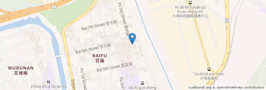 Mapa de ubicacion de 郃嘉烘焙坊 en Taiwan, Taiwan, 基隆市, 七堵區.