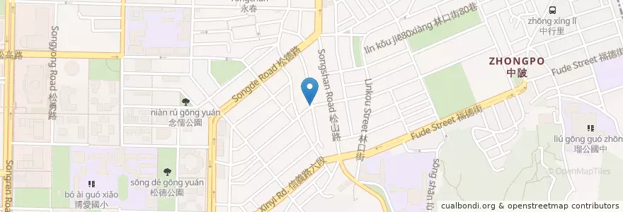 Mapa de ubicacion de 炒翻天點心坊 en Taiwan, 新北市, Taipei, 信義區.