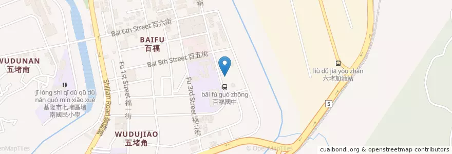 Mapa de ubicacion de 欣鍋日式涮涮鍋 en Тайвань, Тайвань, Цзилун, 七堵區.