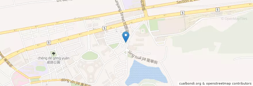 Mapa de ubicacion de 昆陽鍋貼專賣店 en 臺灣, 新北市, 臺北市, 南港區.