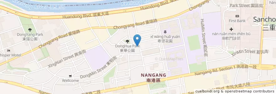 Mapa de ubicacion de 怡新小吃 en Тайвань, Новый Тайбэй, Тайбэй, 南港區.