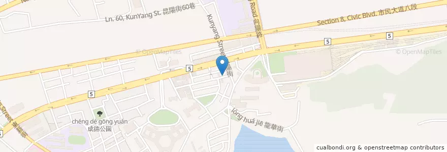 Mapa de ubicacion de 咔拉堡 en 타이완, 신베이 시, 타이베이시, 난강 구.