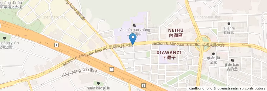 Mapa de ubicacion de 味亦美win en 台湾, 新北市, 台北市, 内湖区.