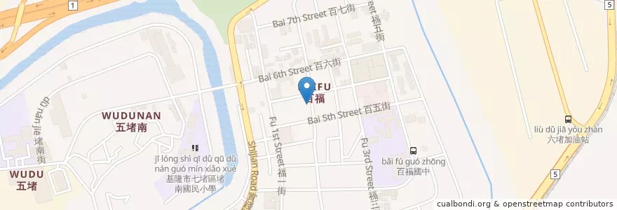 Mapa de ubicacion de 享家鍋物 en Taiwan, Taiwan, 基隆市, 七堵區.