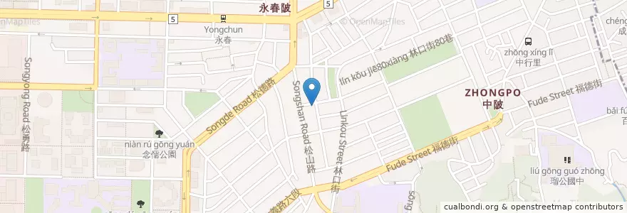Mapa de ubicacion de 阿根早點 en Taiwan, 新北市, Taipei, 信義區.