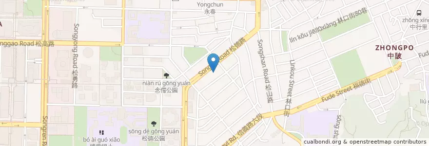Mapa de ubicacion de 老饕肉舖 en تایوان, 新北市, تایپه, 信義區.