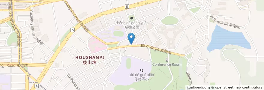 Mapa de ubicacion de 老婆婆的蔥餅和傳統豆花 en تايوان, تايبيه الجديدة, تايبيه, 南港區.