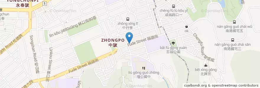 Mapa de ubicacion de 自助餐，快餐 en Taiwan, New Taipei, Taipei, Xinyi District.