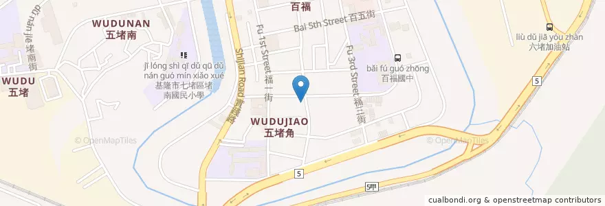 Mapa de ubicacion de 好食雞 en Tayvan, 臺灣省, 基隆市, 七堵區.