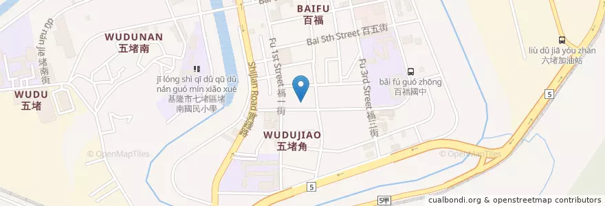 Mapa de ubicacion de 回鄉麵家 en Tayvan, 臺灣省, 基隆市, 七堵區.