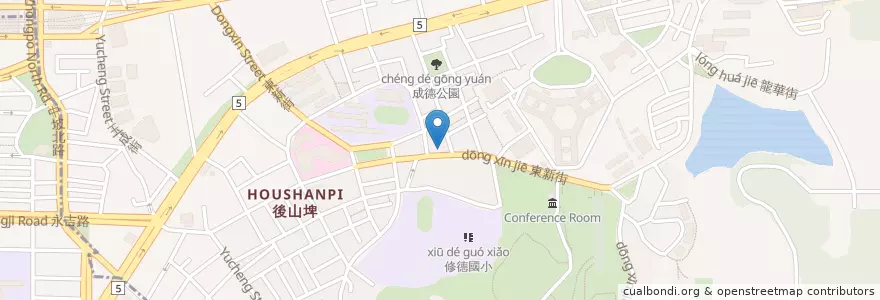 Mapa de ubicacion de 北方大陸餅 en 臺灣, 新北市, 臺北市, 南港區.