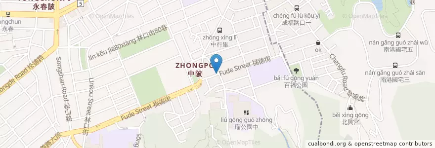 Mapa de ubicacion de 正慈素食 en 臺灣, 新北市, 臺北市, 信義區.