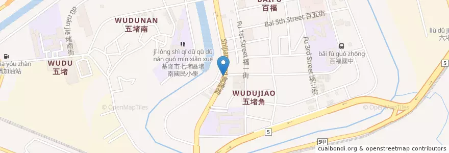 Mapa de ubicacion de 巧沛東方美 en 臺灣, 臺灣省, 基隆市, 七堵區.