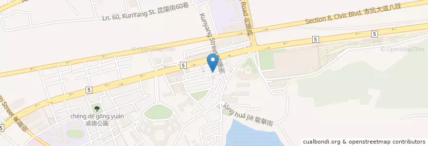 Mapa de ubicacion de 四季傳香湯滷味 en Тайвань, Новый Тайбэй, Тайбэй, 南港區.