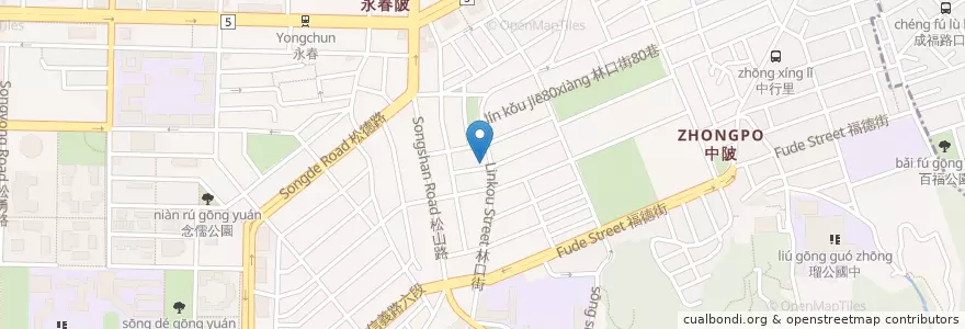 Mapa de ubicacion de 兄弟鹽酥雞 en تایوان, 新北市, تایپه, 信義區.