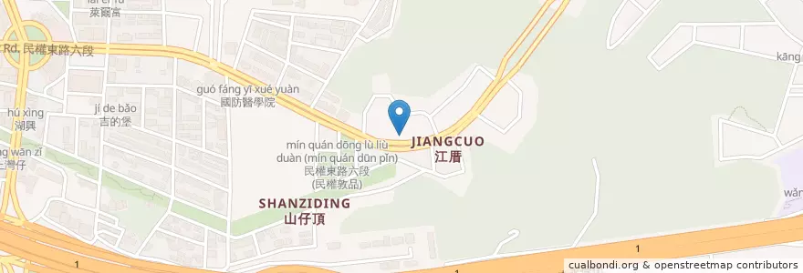 Mapa de ubicacion de 六丁目拉麵 en Taiwan, 新北市, Taipei, 內湖區.