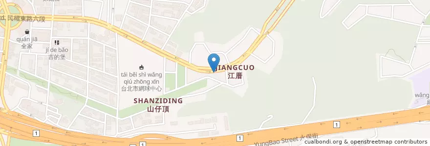 Mapa de ubicacion de 水星球餐廳 en 臺灣, 新北市, 臺北市, 內湖區.