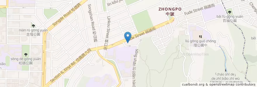 Mapa de ubicacion de 天邊的家 en Tayvan, 新北市, Taipei, 信義區.