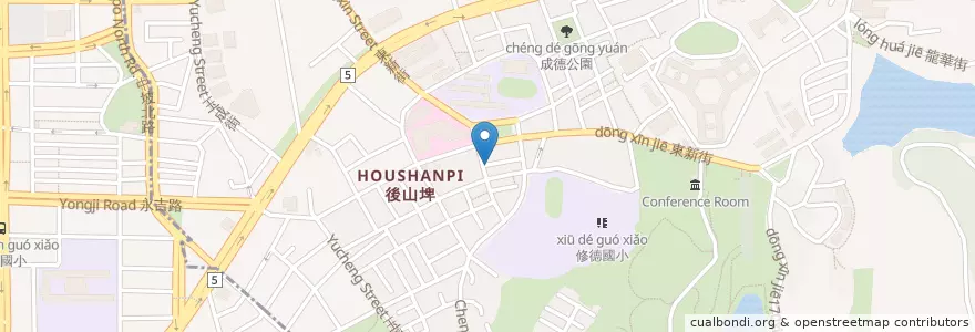 Mapa de ubicacion de 天百味素食坊 en Tayvan, 新北市, Taipei, 南港區.