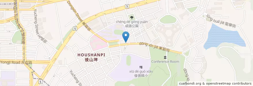 Mapa de ubicacion de 小確幸早餐 en 臺灣, 新北市, 臺北市, 南港區.