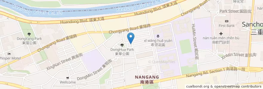 Mapa de ubicacion de 小確幸早午餐 en 타이완, 신베이 시, 타이베이시, 난강 구.