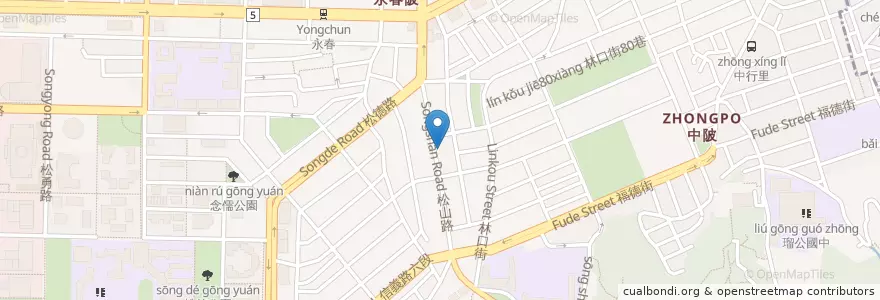 Mapa de ubicacion de 小竹屋日式料理 en 台湾, 新北市, 台北市, 信義区.