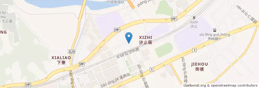 Mapa de ubicacion de 小吃王 en تايوان, تايبيه الجديدة, 汐止區.