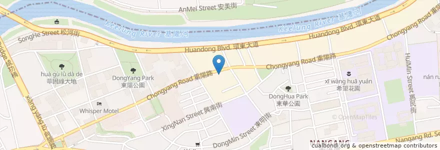 Mapa de ubicacion de 大排檔海鮮快炒 en تایوان, 新北市, تایپه, 南港區.