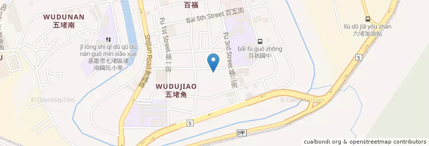 Mapa de ubicacion de 大呼過癮 en 台湾, 台湾省, 基隆市, 七堵区.