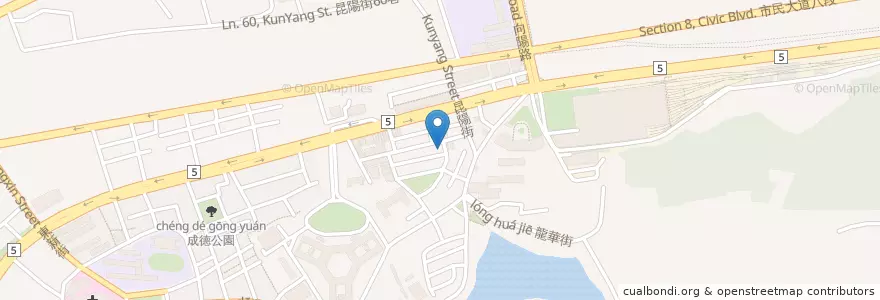 Mapa de ubicacion de 上海湯包 en 台湾, 新北市, 台北市, 南港区.