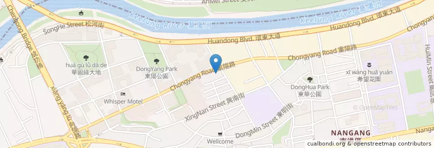 Mapa de ubicacion de 上和小館紅面薑母鴨 en 台湾, 新北市, 台北市, 南港区.