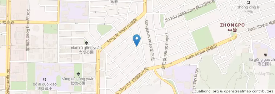 Mapa de ubicacion de 一樂料理 en 台湾, 新北市, 台北市, 信義区.