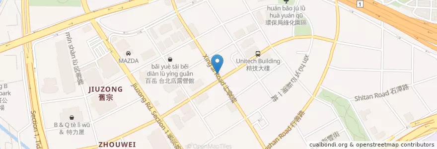 Mapa de ubicacion de Momo經濟早午餐 en 台湾, 新北市, 台北市, 内湖区.