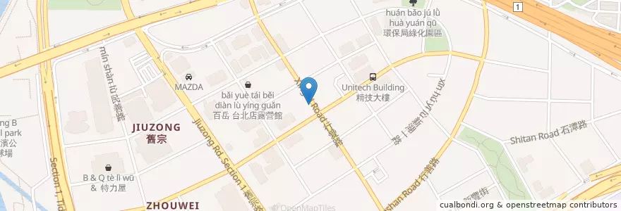 Mapa de ubicacion de 毛毛餐飲店 en Taiwan, 新北市, Taipei, 內湖區.