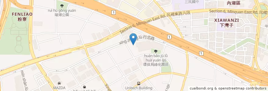 Mapa de ubicacion de 45區公寓 en Taiwan, 新北市, Taipei, 內湖區.