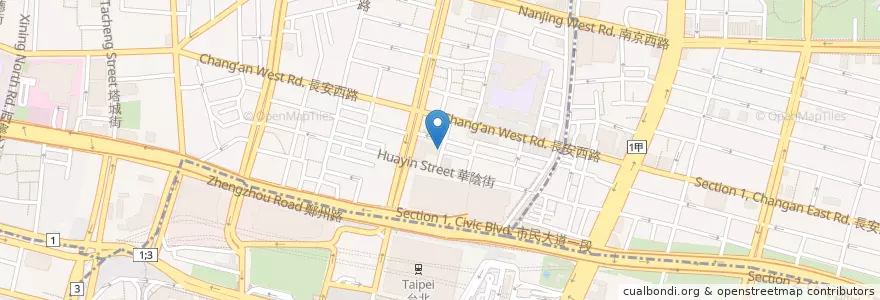 Mapa de ubicacion de 米粉湯 en 臺灣, 新北市, 臺北市.