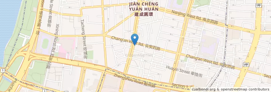 Mapa de ubicacion de 苦茶之家 en 臺灣, 新北市, 臺北市, 大同區.