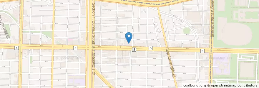Mapa de ubicacion de U2電影館 en تايوان, تايبيه الجديدة, تايبيه, 大安區.