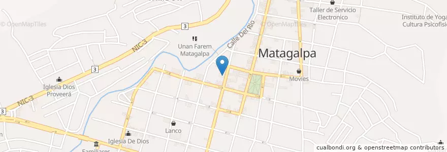 Mapa de ubicacion de Gato blanca en Nicarágua, Matagalpa, Matagalpa (Municipio).