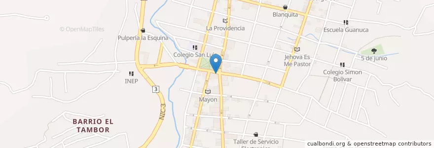 Mapa de ubicacion de Cambio en 尼加拉瓜, Matagalpa, Matagalpa (Municipio).
