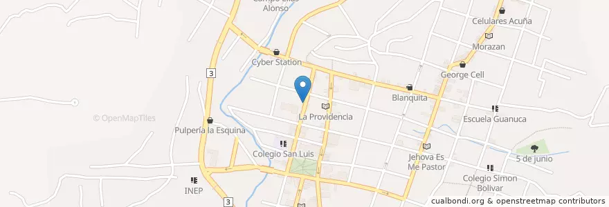 Mapa de ubicacion de Guillares cuahada en Nicarágua, Matagalpa, Matagalpa (Municipio).