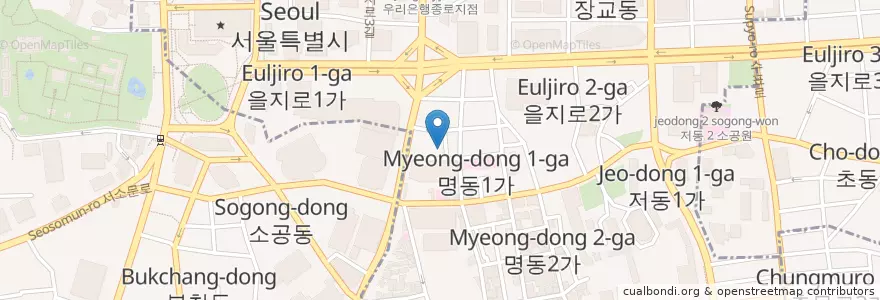 Mapa de ubicacion de Sundubu Tofu claypot en Südkorea, Seoul, 명동.