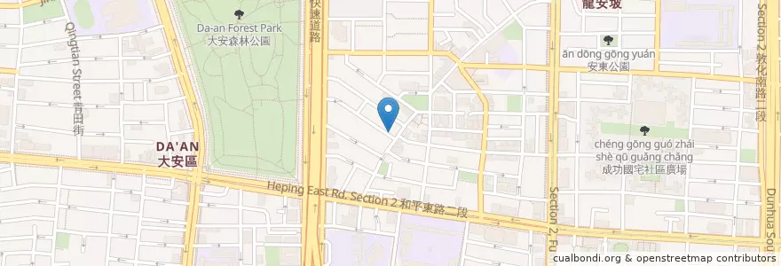 Mapa de ubicacion de 韓國時間 en Taiwan, 新北市, Taipé, 大安區.
