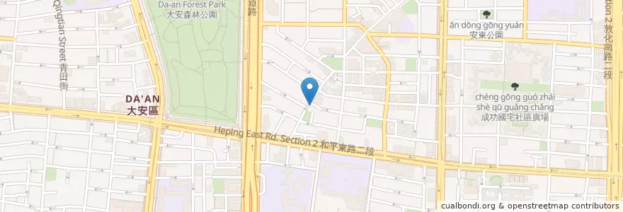 Mapa de ubicacion de 巴薩克咖啡 en 臺灣, 新北市, 臺北市, 大安區.